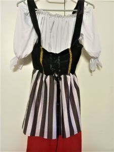 Kids Costumes to Hire - Pirate dress - Stripes - GIRL